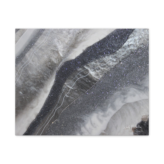 Grey Moonstone Canvas Wall Art - Grace