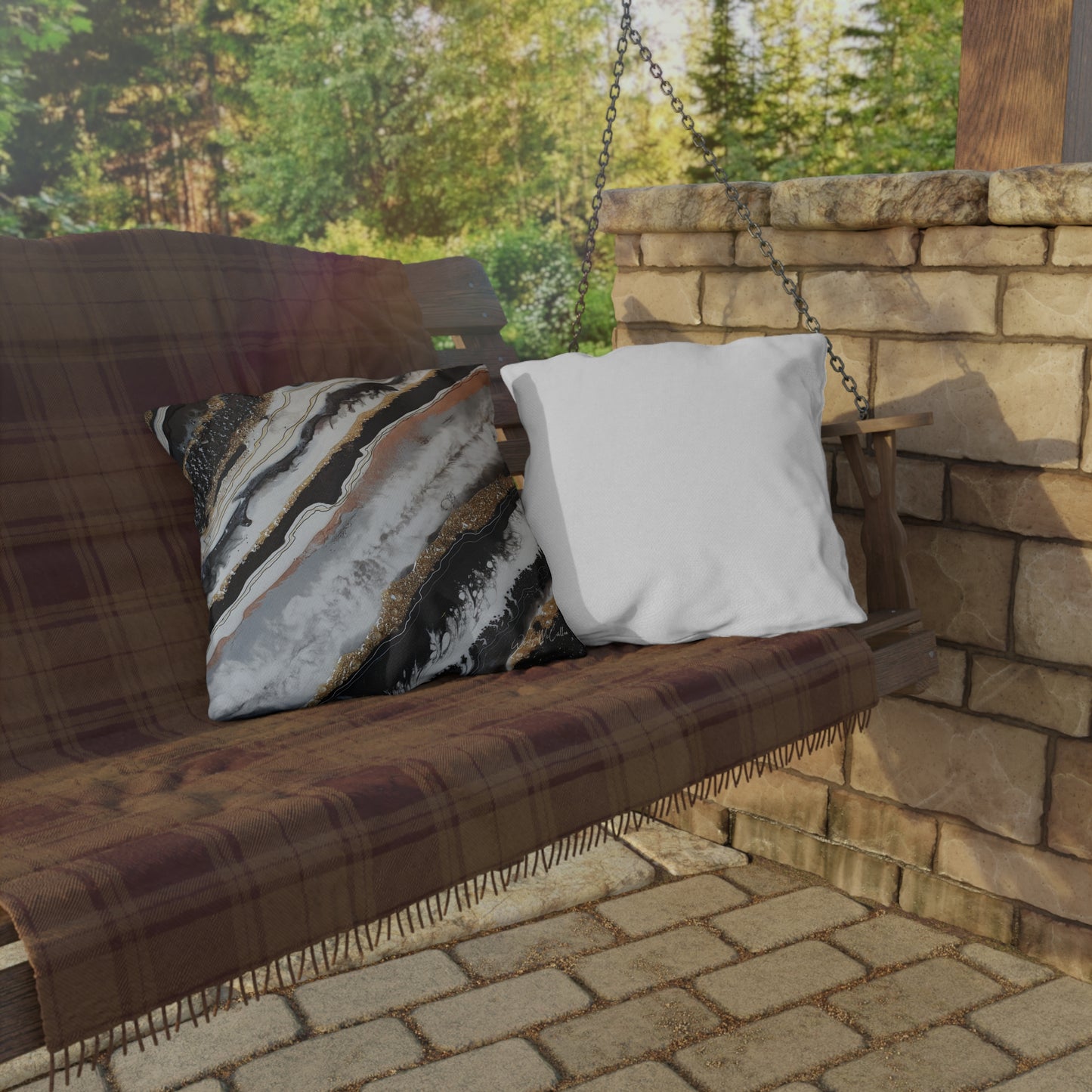 Alchemy Splendour Outdoor Pillow - Patio Cushion