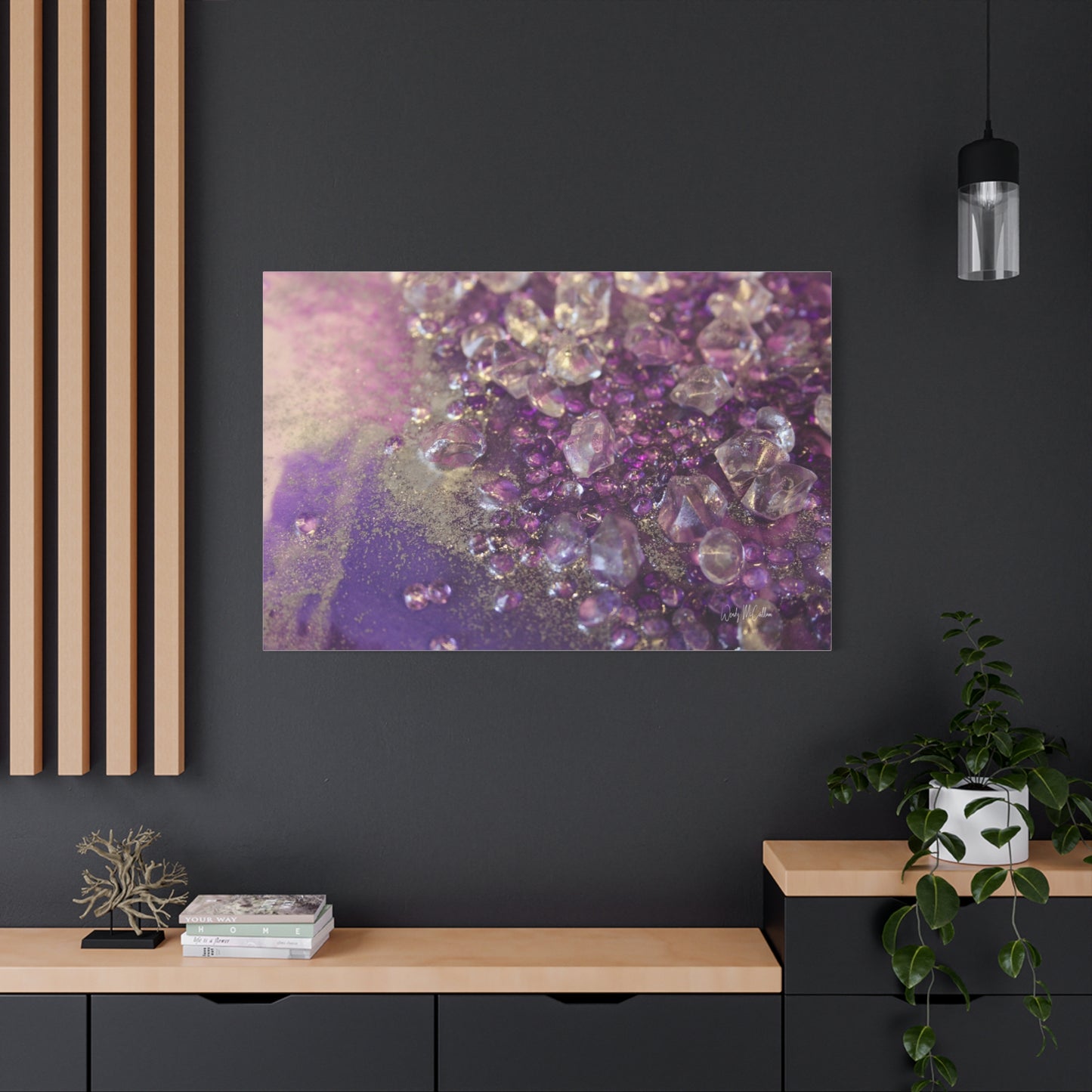 Amethyst Dreams Canvas Wall Art - Opulence