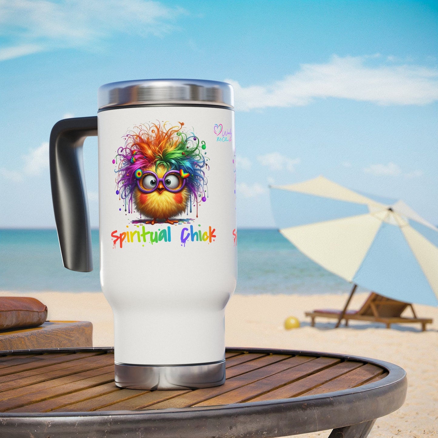 Spiritual Chick – Stainless Steel Travel Mug (14oz)