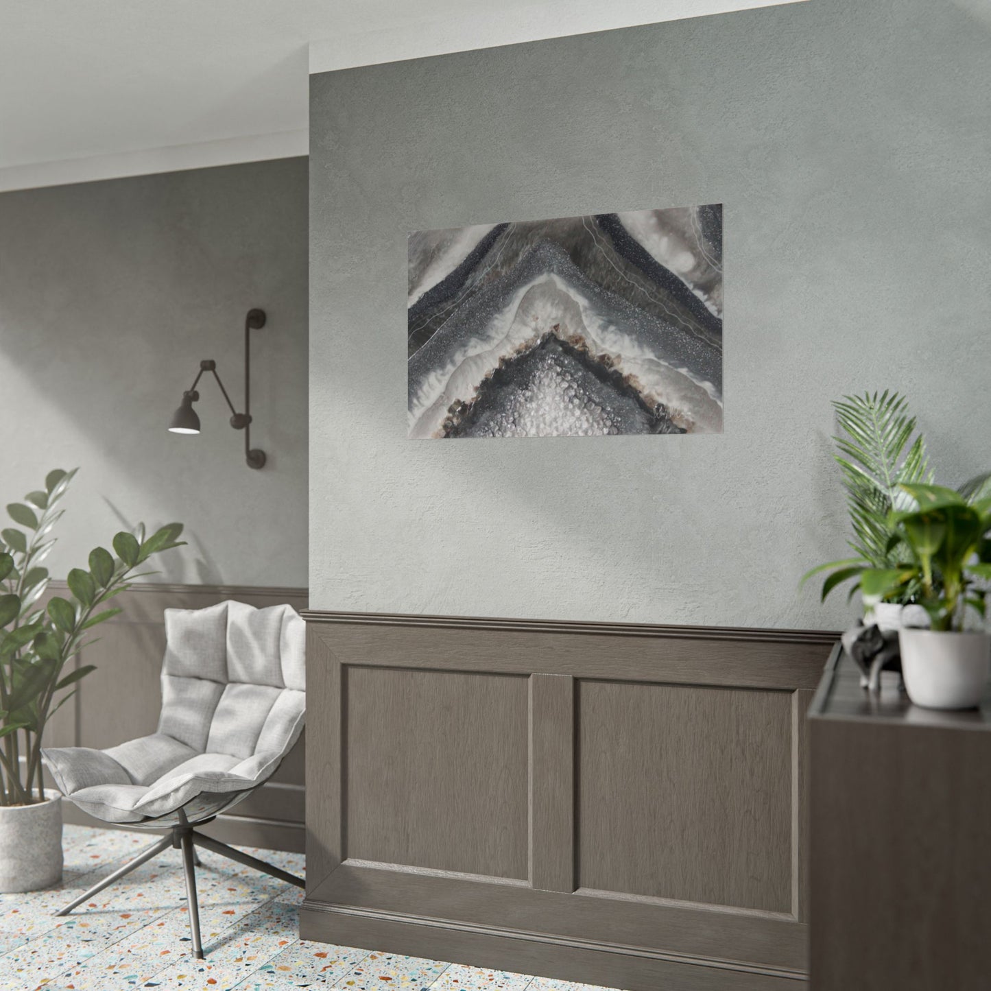 Grey Moonstone Fine Art Print - Splendour