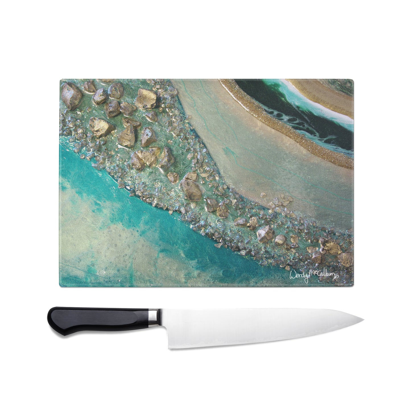 Dioptase Glass Chopping Board - Grace