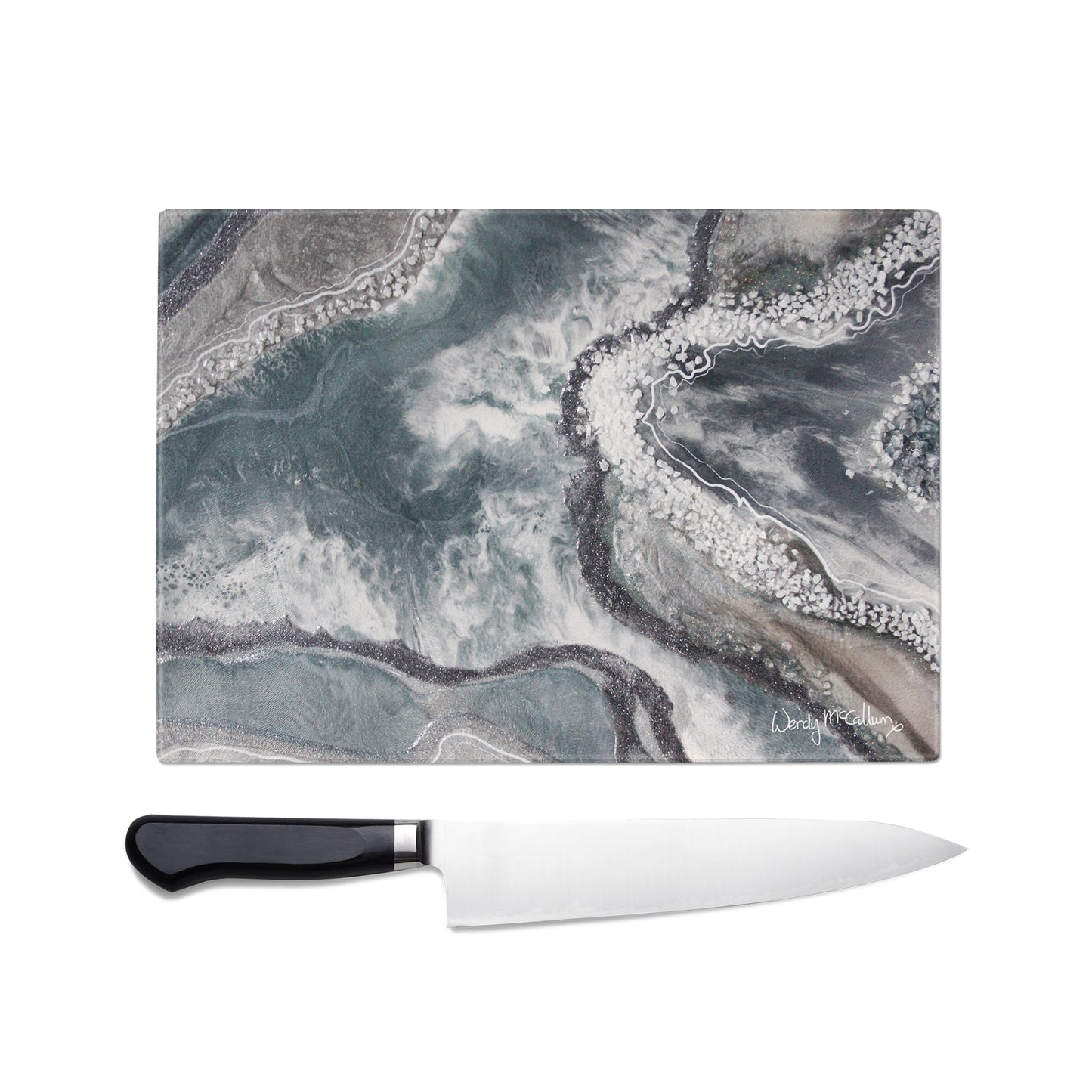 Vista Glass Chopping Board - Opulence