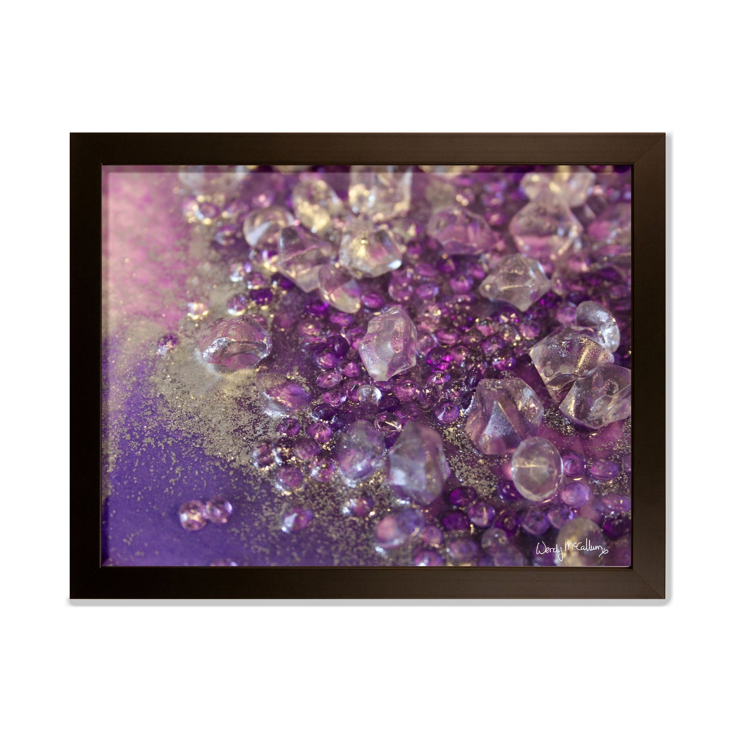 Amethyst Opulence framed print