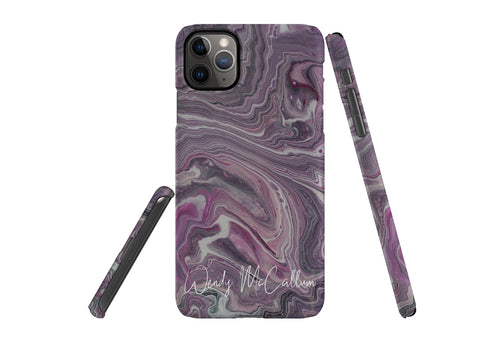 Pink Marble snap phone case by Wendy McCallum