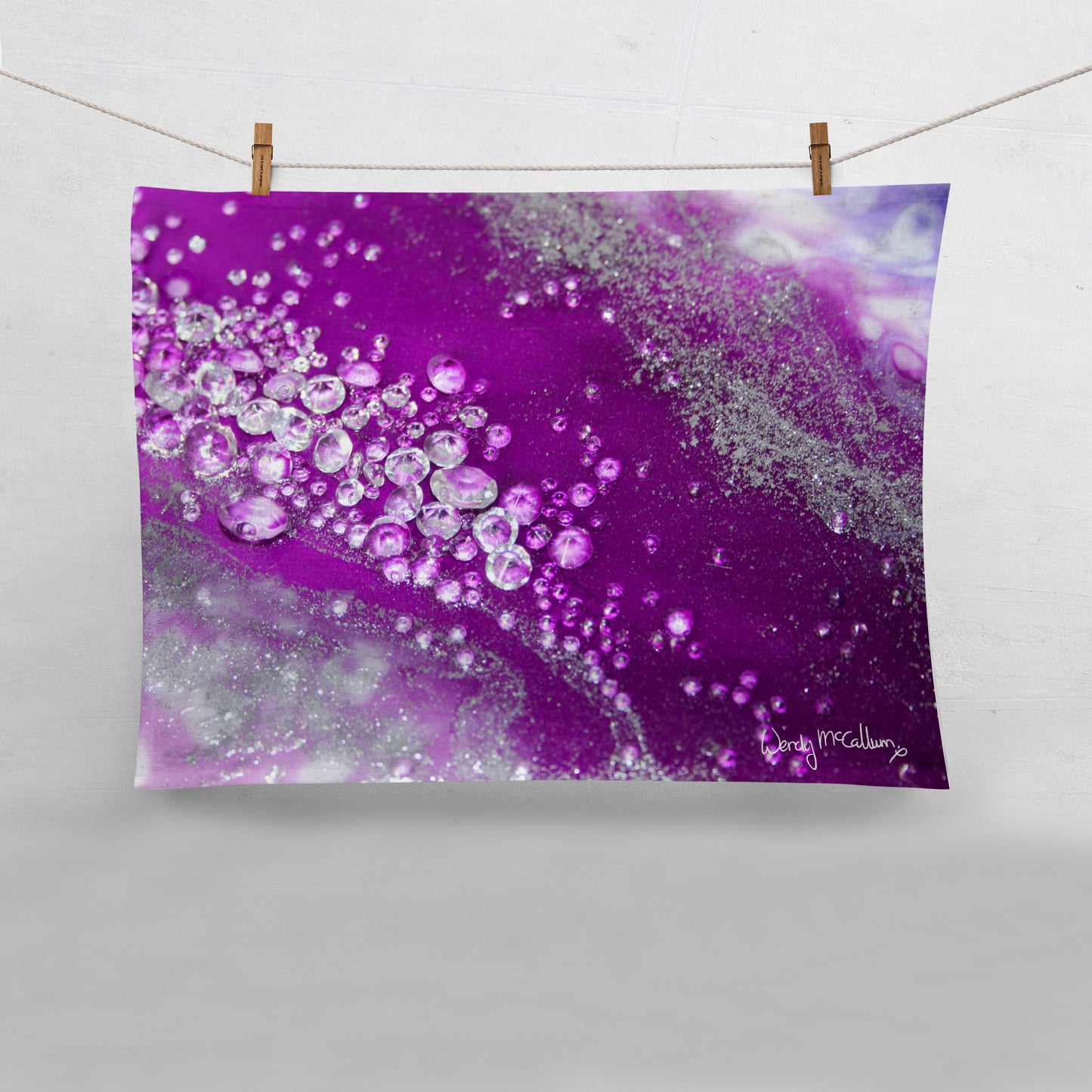 Amethyst Dreams Tea Towel