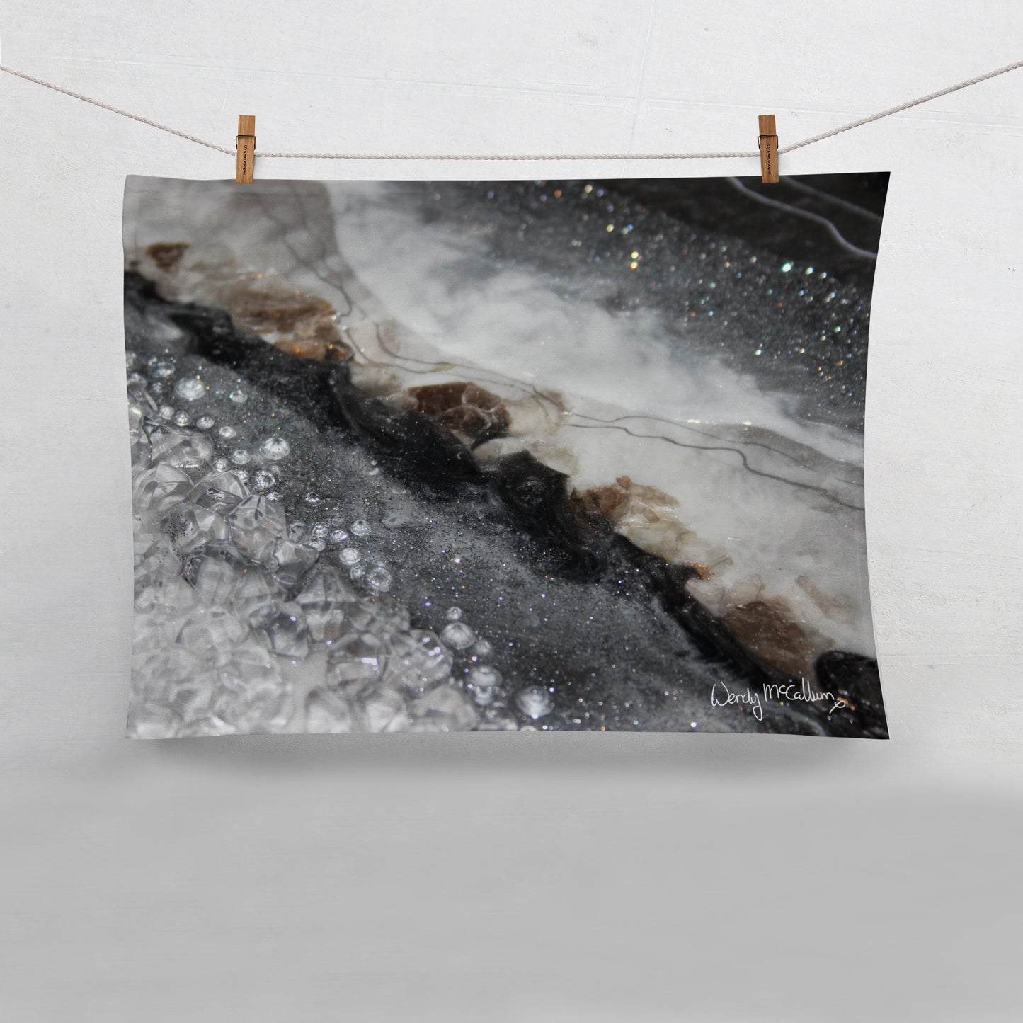 Grey Moonstone Tea Towel - Opulence