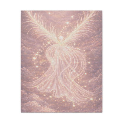 Archangel Chamuel Canvas – Love, Peace & Heart Healing