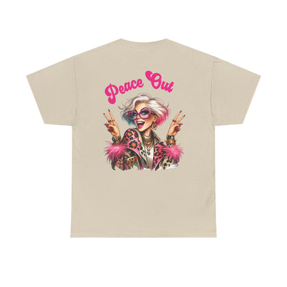 Peace Out – Glam Confidence Woman in Her Prime T-Shirt