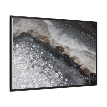 Grey Moonstone Framed Print - Opulence