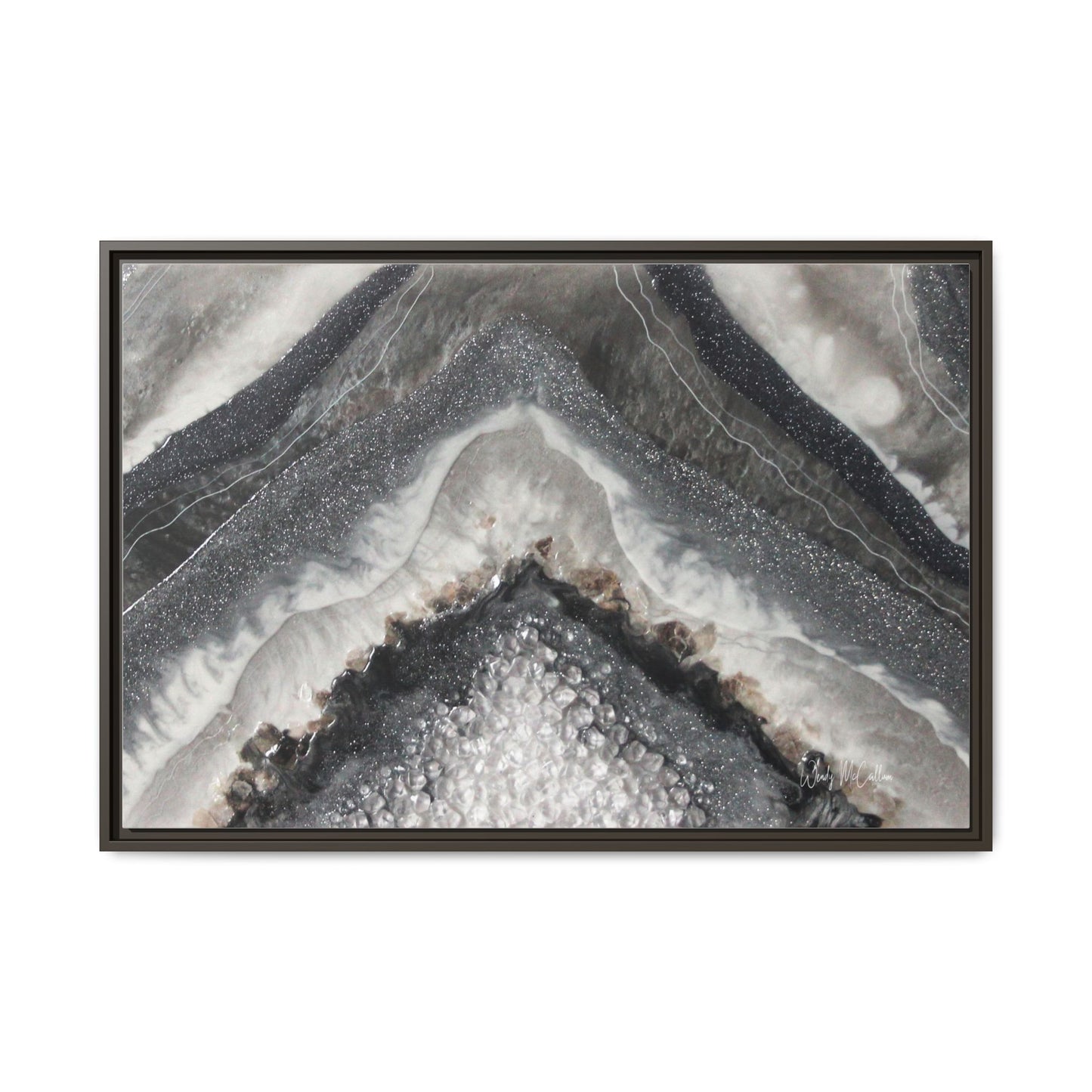 Grey Moonstone Framed Print - Splendour