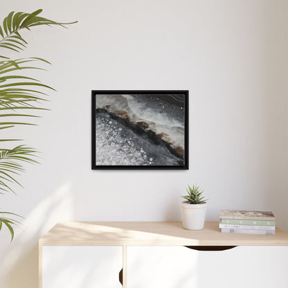 Grey Moonstone Framed Print - Opulence