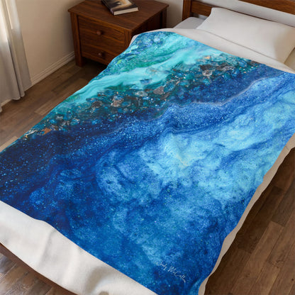 Elucidation Opulence - Velveteen Plush Blanket