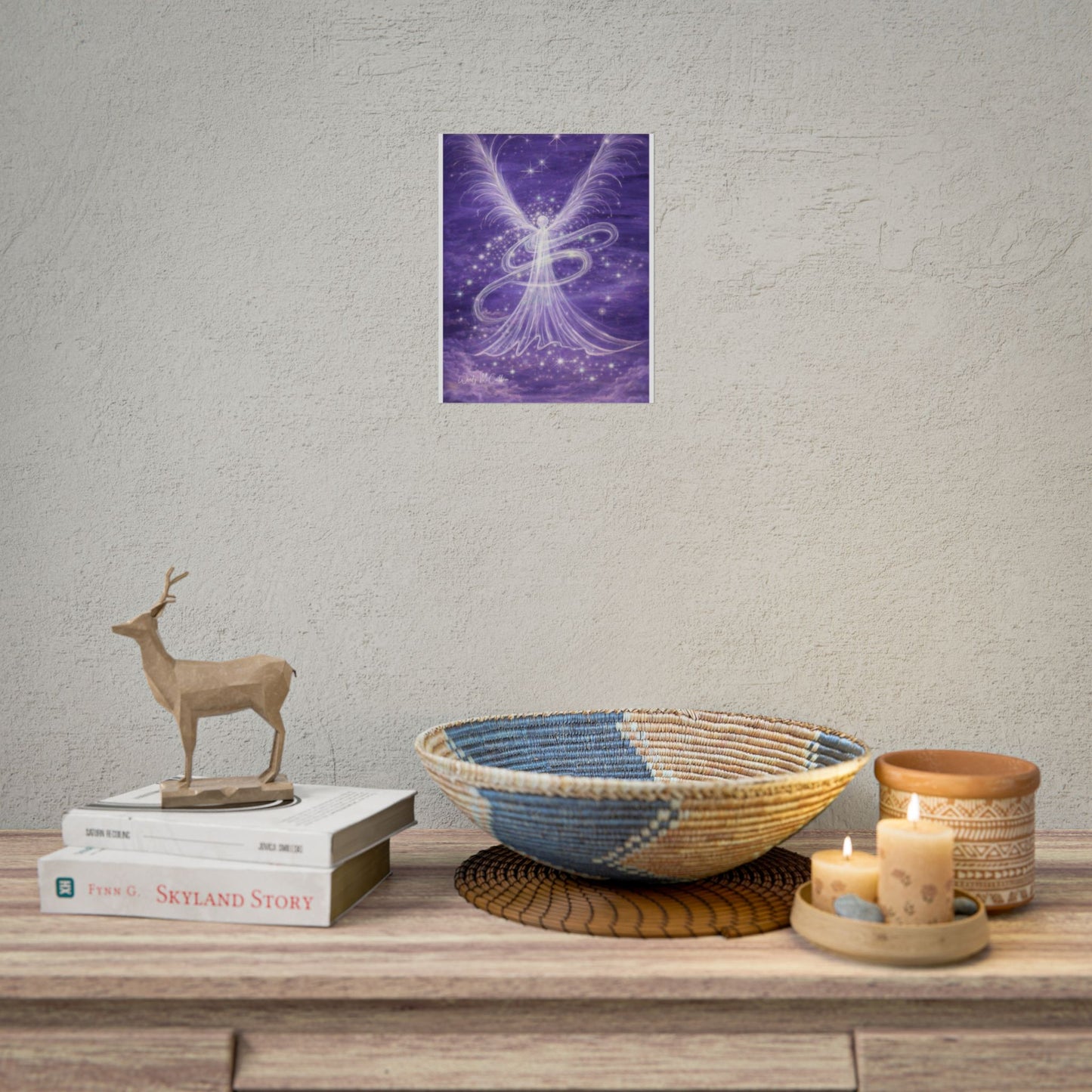 Archangel Zadkiel – Abstract Angel Fine Art Print Compassion, Forgiveness, Transformation