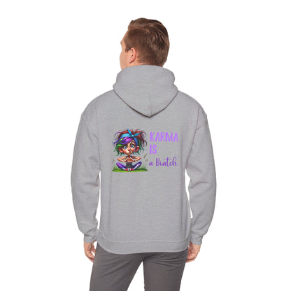Karma Is a Biatch – Cute but Savage Yoga Girl Hoodie