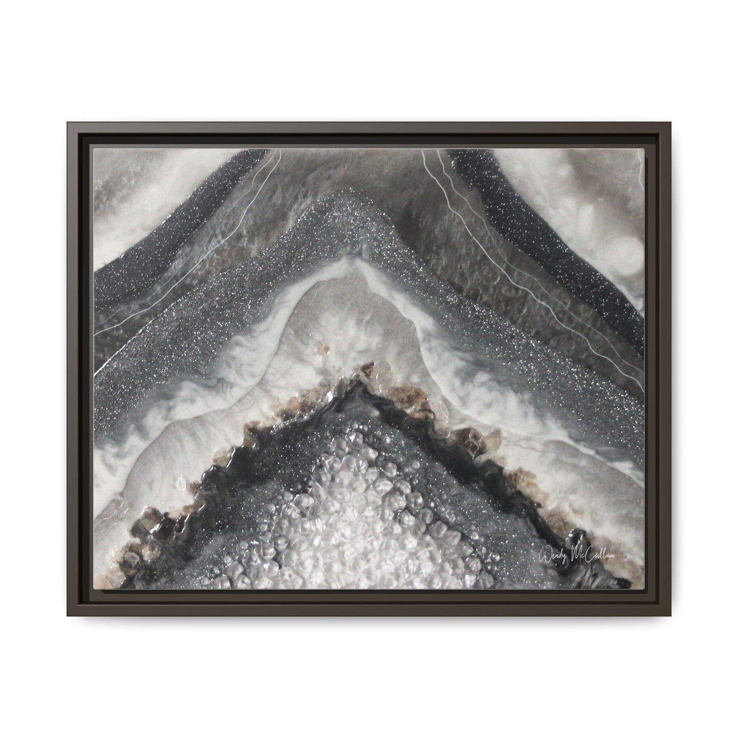 Grey Moonstone Framed Print - Splendour