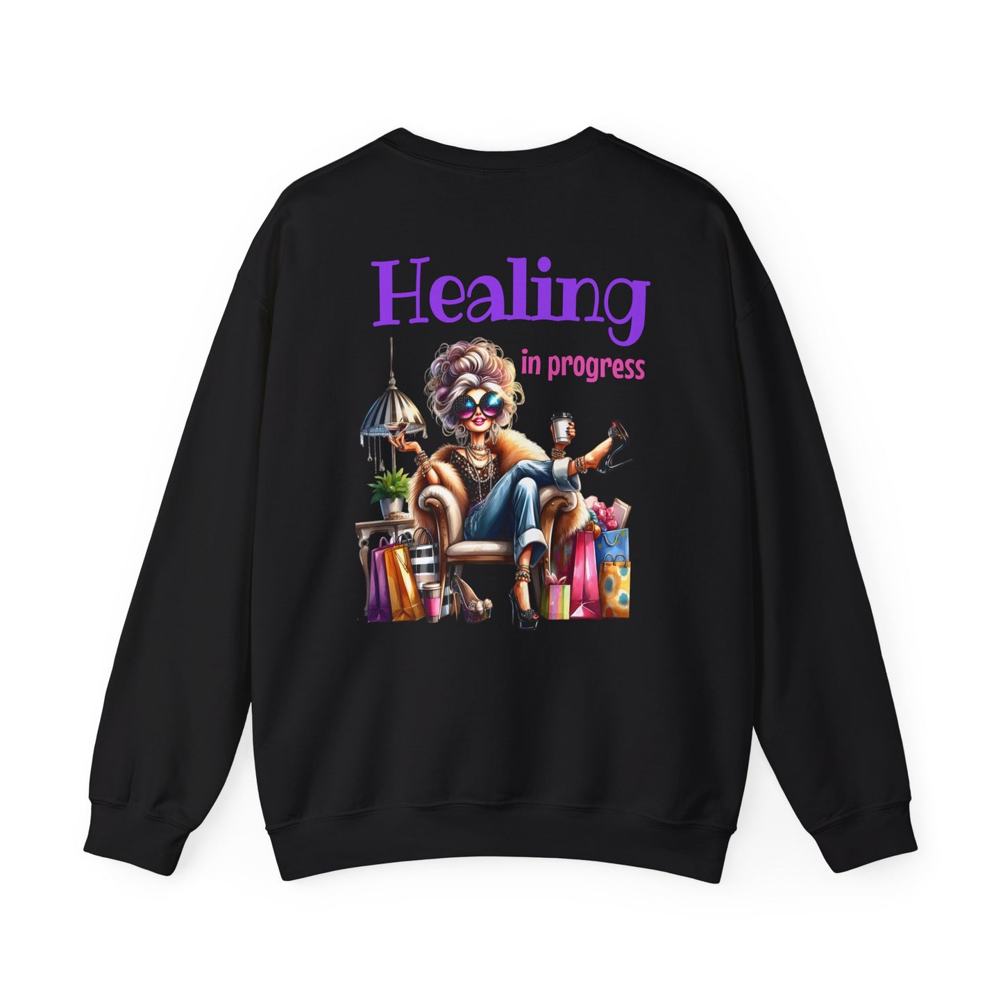 Healing in Progress – Strong Woman Empowerment Sweatshirt