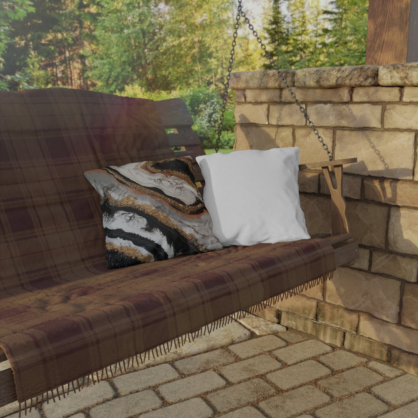 Alchemy Variant Outdoor Pillow - Patio Cushion