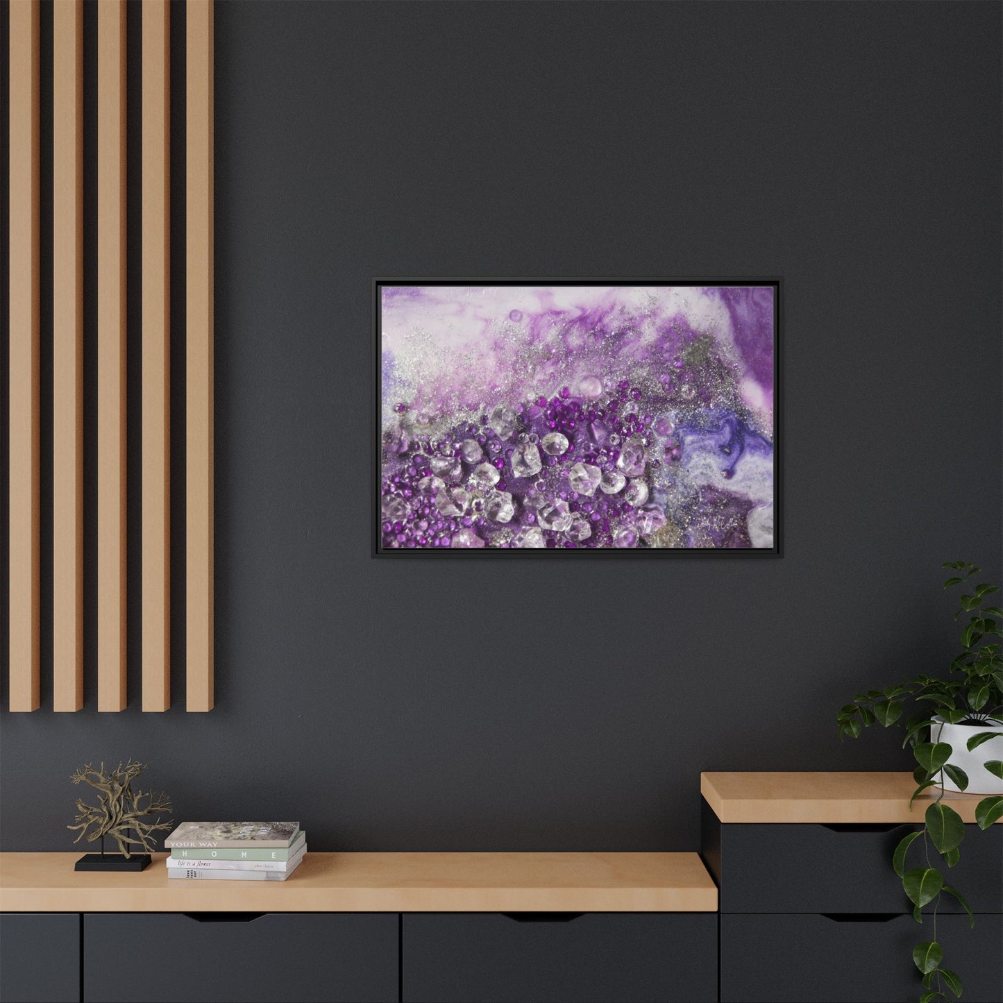 Amethyst Dreams Framed Print - Elegance