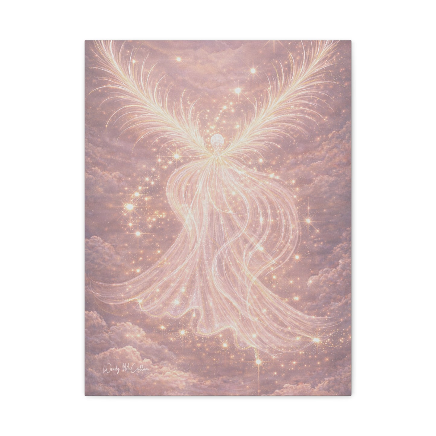 Archangel Chamuel Canvas – Love, Peace & Heart Healing