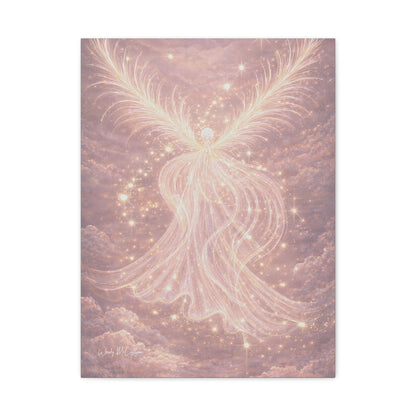 Archangel Chamuel Canvas – Love, Peace & Heart Healing