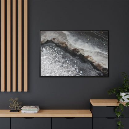 Grey Moonstone Framed Print - Opulence