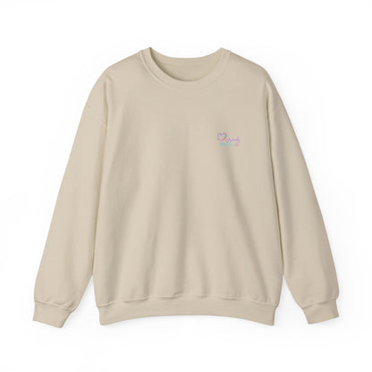 Crewneck Sweatshirt — "Inner Peace Begins with Not My F***ing Problem" Colorful Retro Design