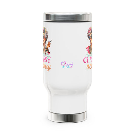 Spiritually Classy & Sassy – Stainless Steel Travel Mug (14oz)