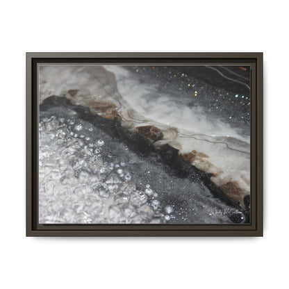 Grey Moonstone Framed Print - Opulence