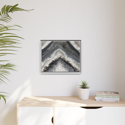 Grey Moonstone Framed Print - Splendour
