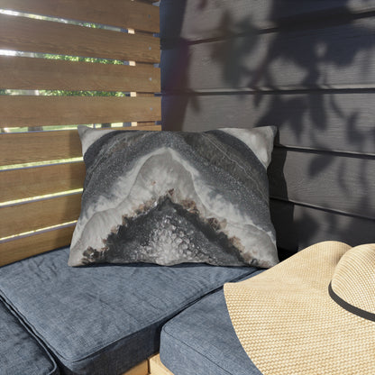 Grey Moonstone Splendour Outdoor Pillow — Patio Cushion