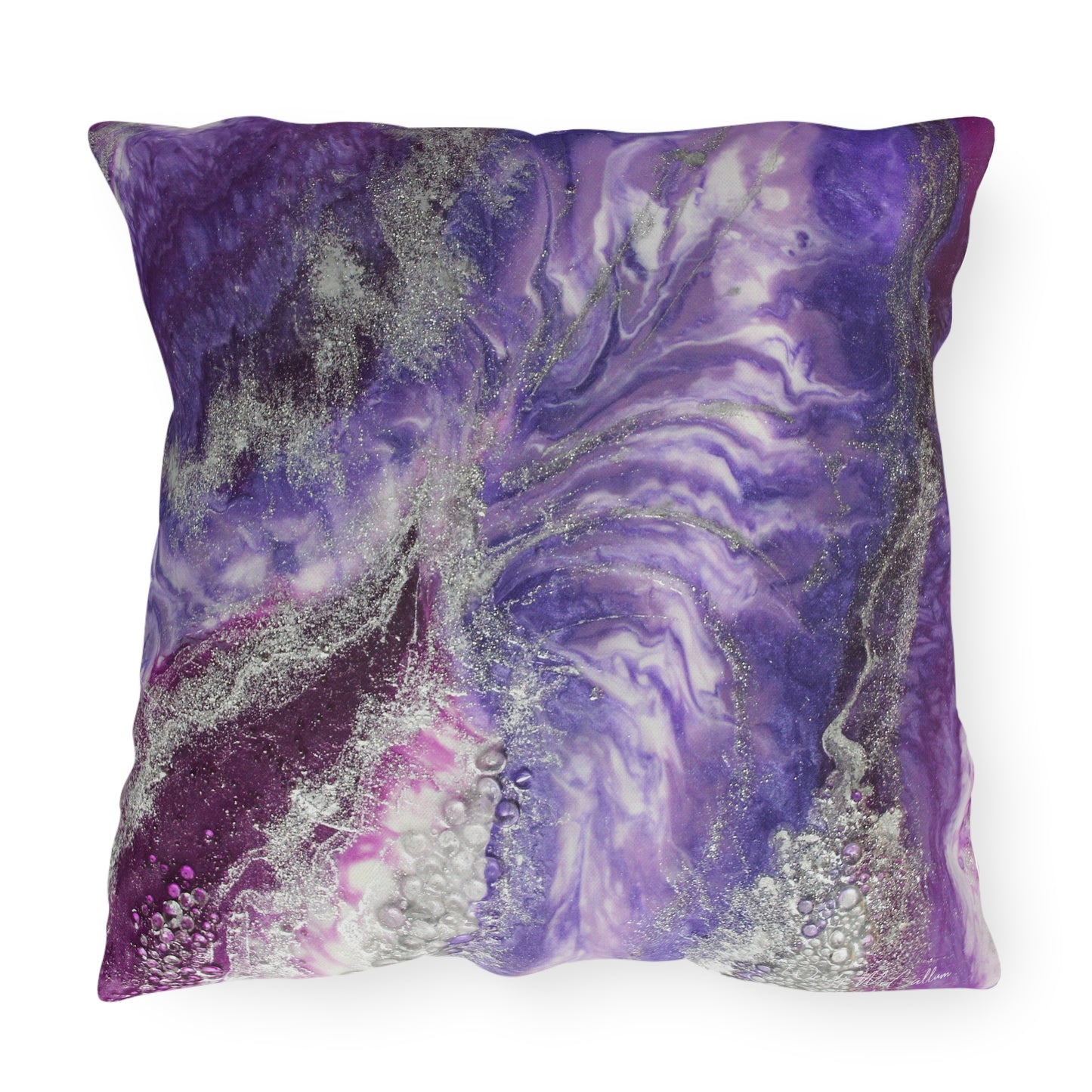 Amethyst Dreams Splendour Outdoor Pillow — Patio Cushion