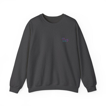 Crewneck Sweatshirt — "Inner Peace Begins with Not My F***ing Problem" Colorful Retro Design