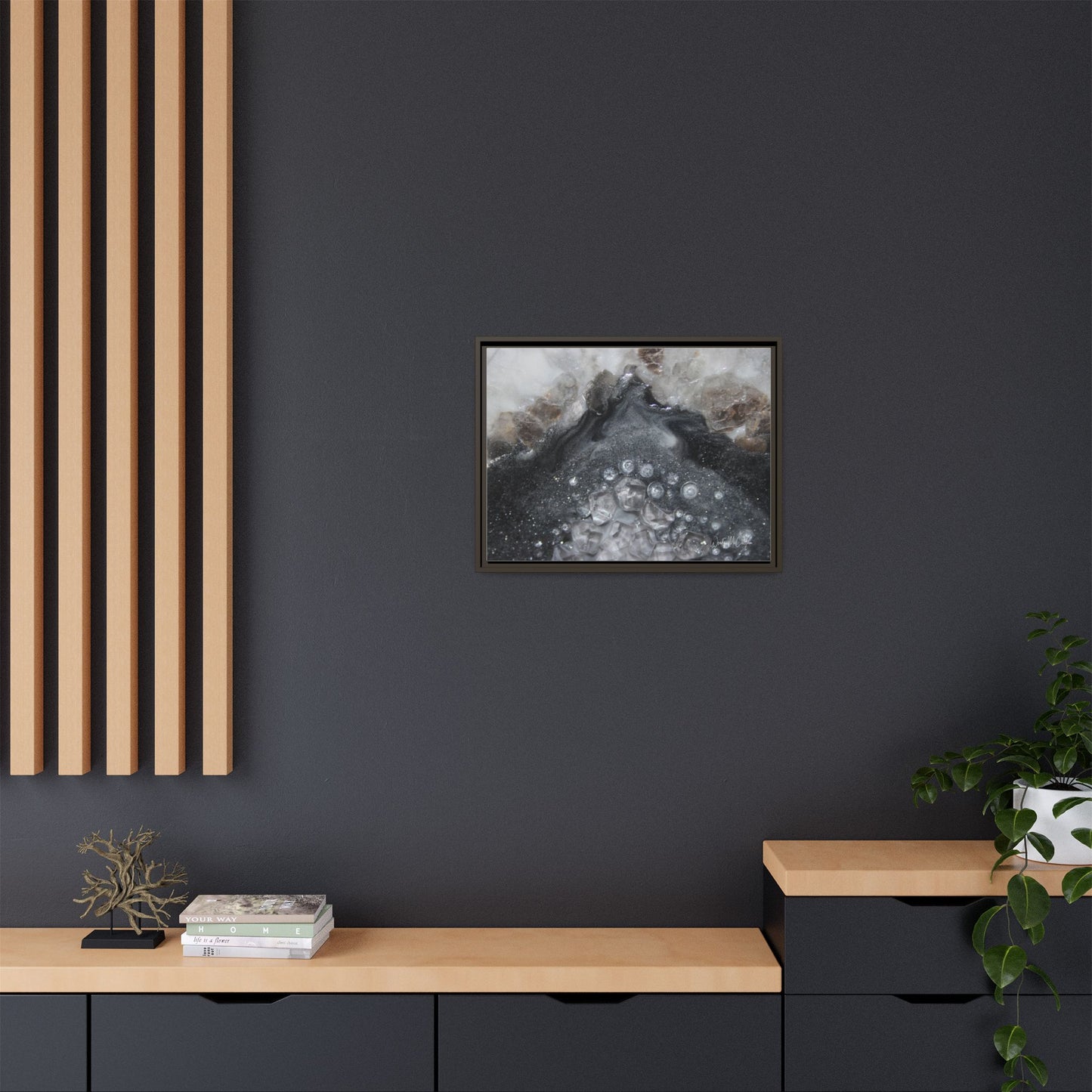 Grey Moonstone Framed Print - Elegance