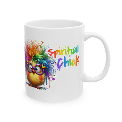 Spiritual Chick Rainbow Chakra Ceramic Mug (11oz & 15oz)