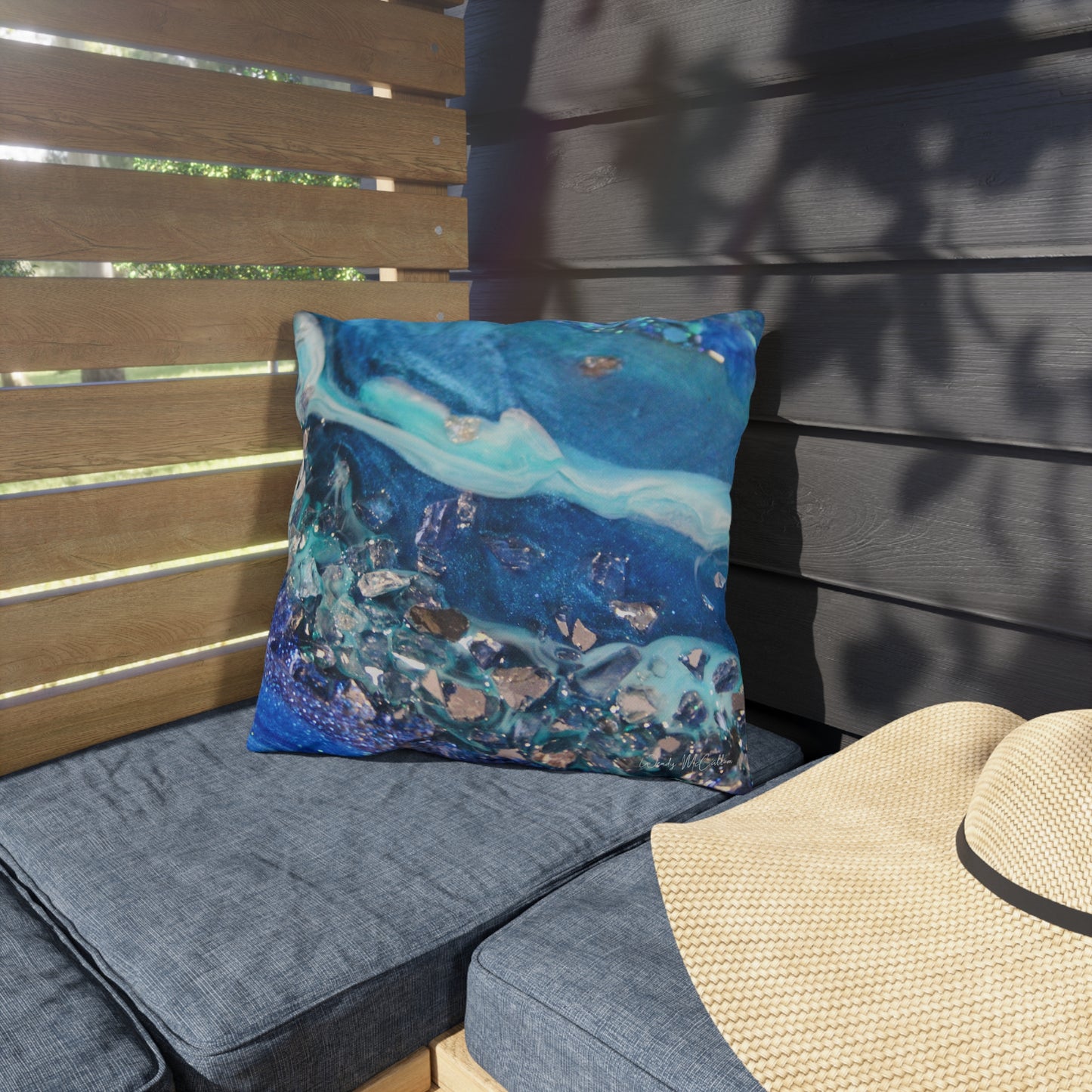 Elucidation Elegance Outdoor Pillow - Patio Cushion