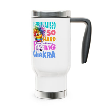 I Spiritualised Too Hard… I Think I’ve Blown a Chakra – Stainless Steel Travel Mug (14oz)