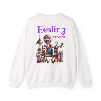 Healing in Progress – Strong Woman Empowerment Sweatshirt