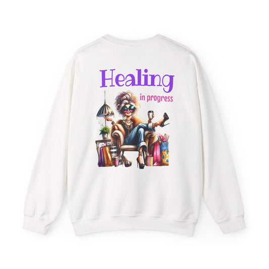 Healing in Progress – Strong Woman Empowerment Sweatshirt