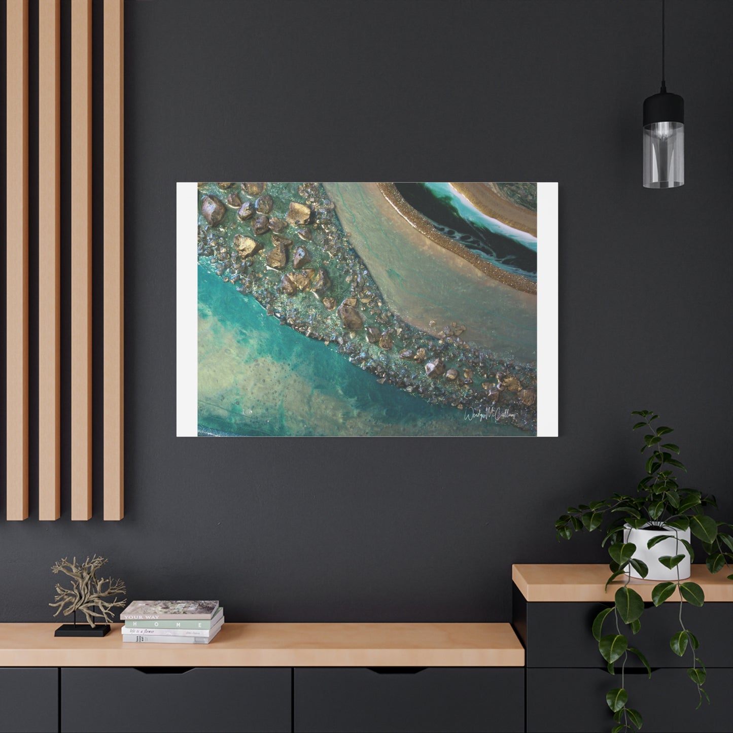 Dioptase Canvas Wall Art - Grace