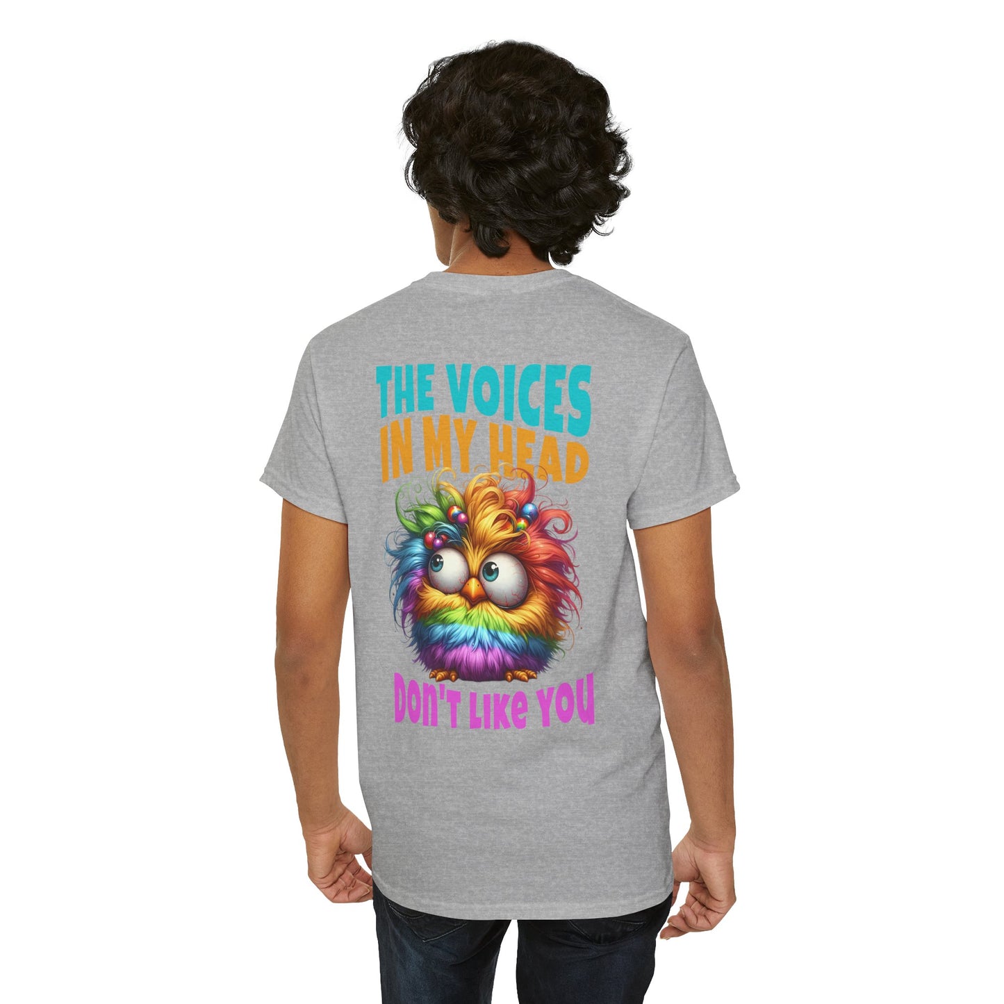 Copy of The Voices in My Head Don’t Like You – Funny Rainbow Chick T-Shirt