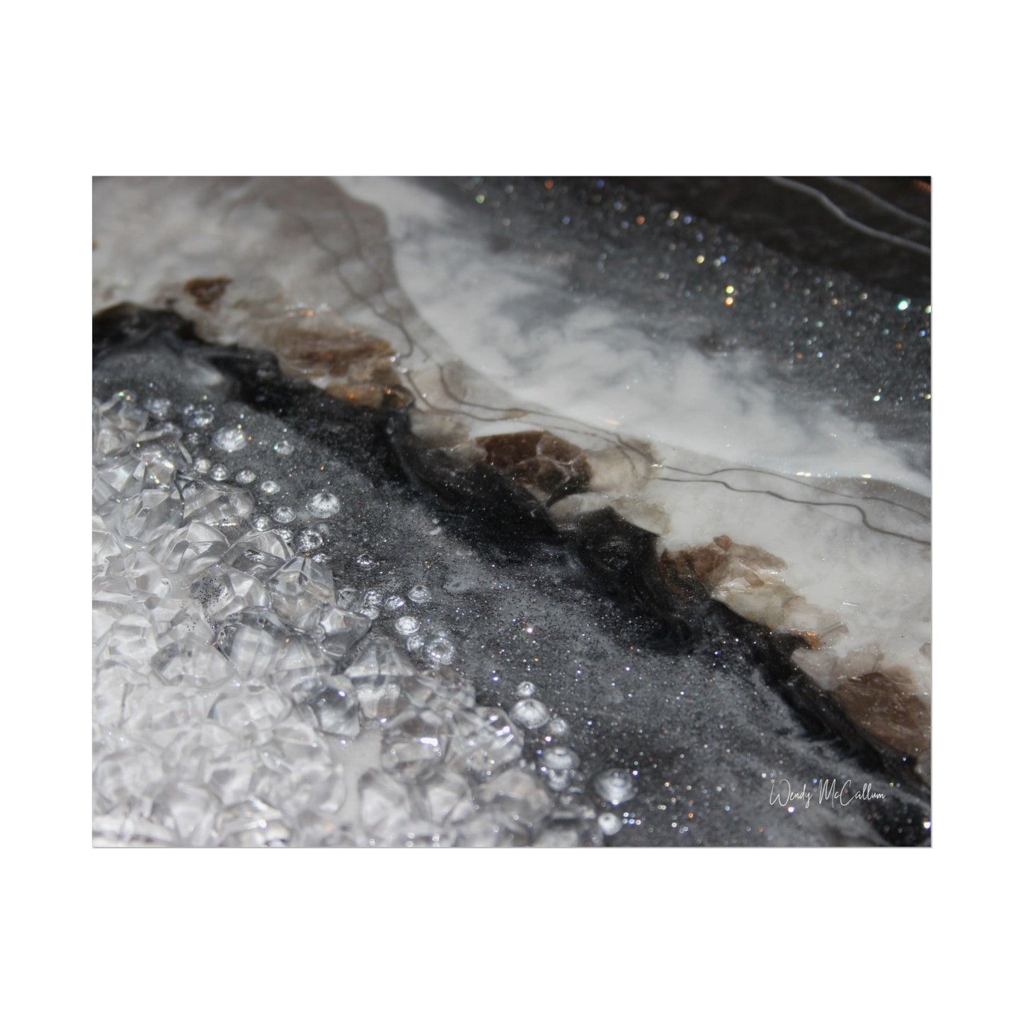 Grey Moonstone Fine Art Print - Opulence