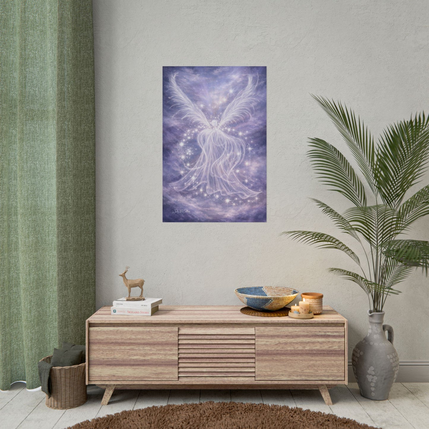 Archangel Jeremiel – Fine Art Print | Angel of Insight, Life Review & Spiritual Clarity
