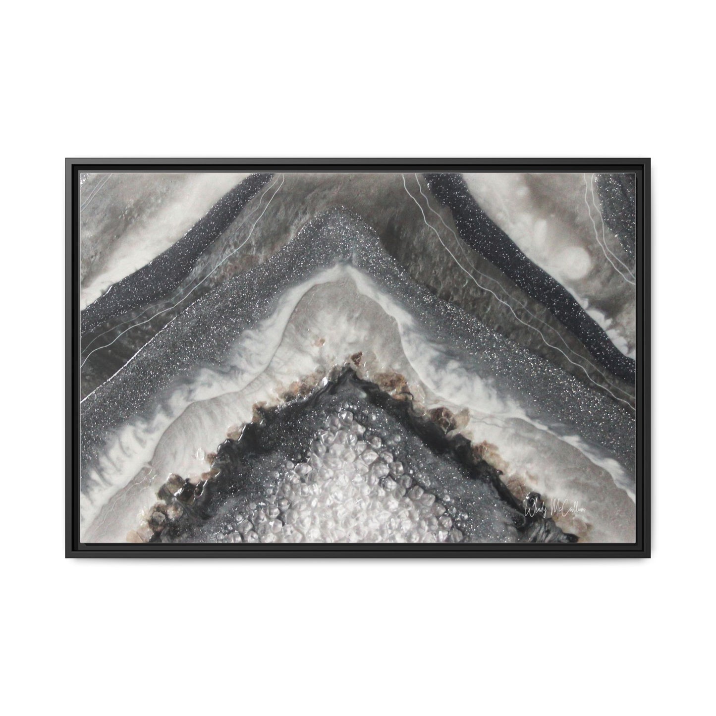 Grey Moonstone Framed Print - Splendour