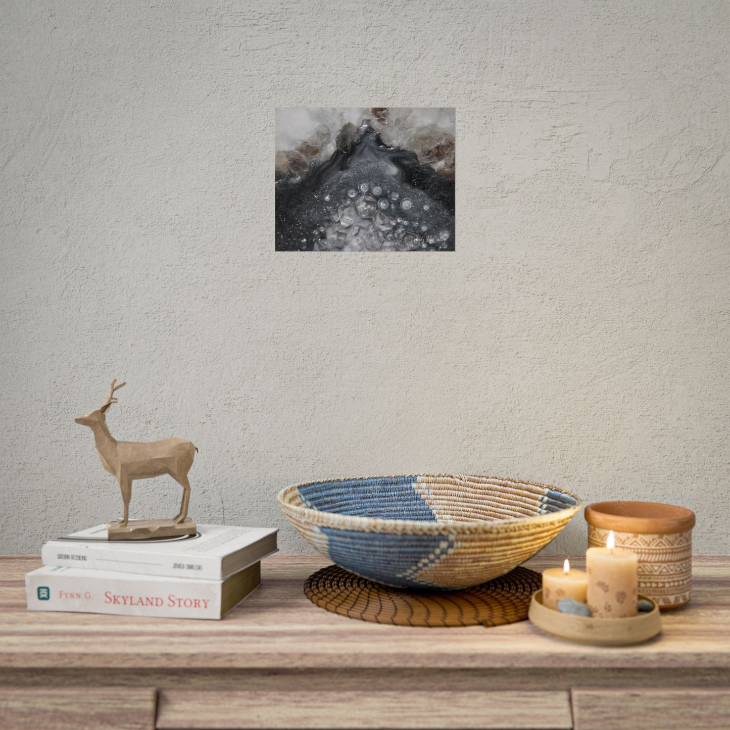 Grey Moonstone Fine Art Print - Elegance