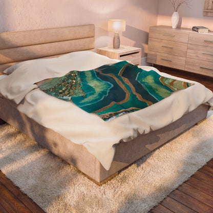 Dioptase Splendour - Velveteen Plush Blanket
