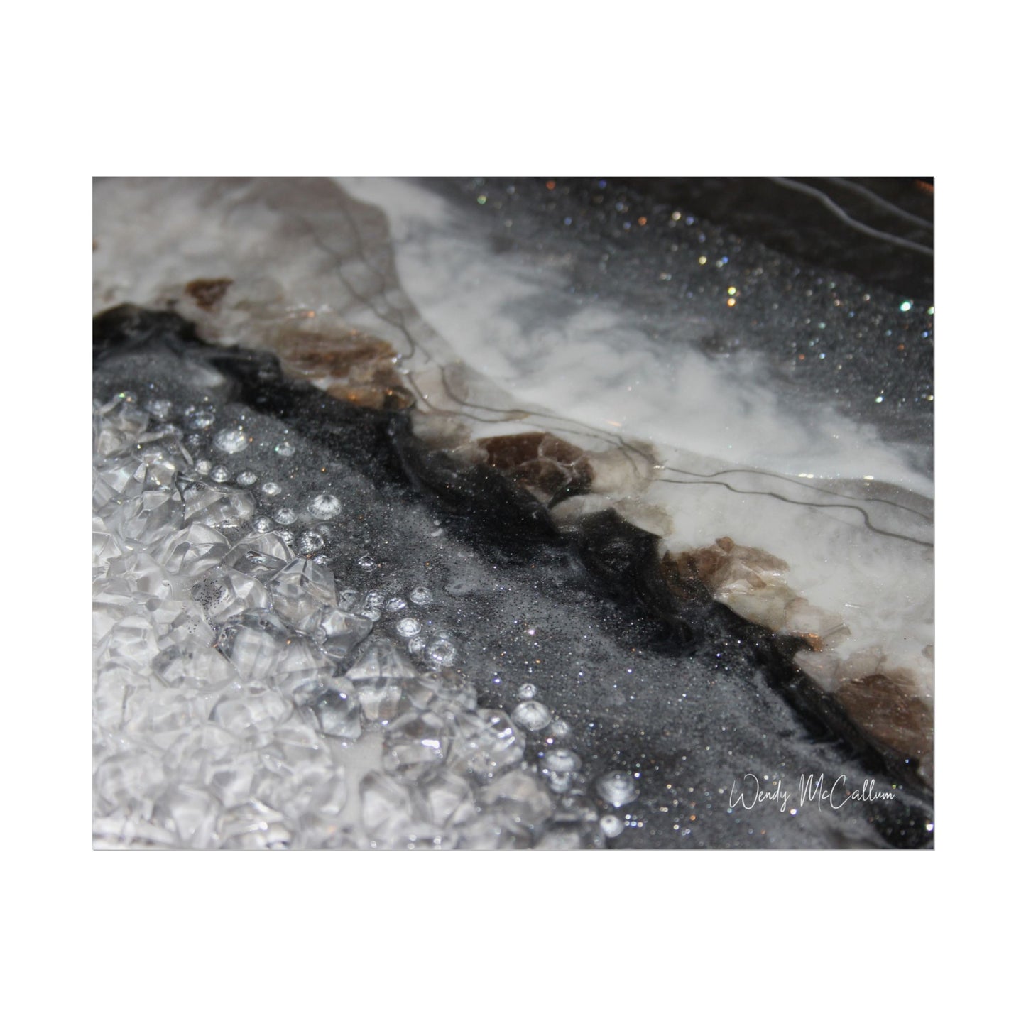Grey Moonstone Fine Art Print - Opulence