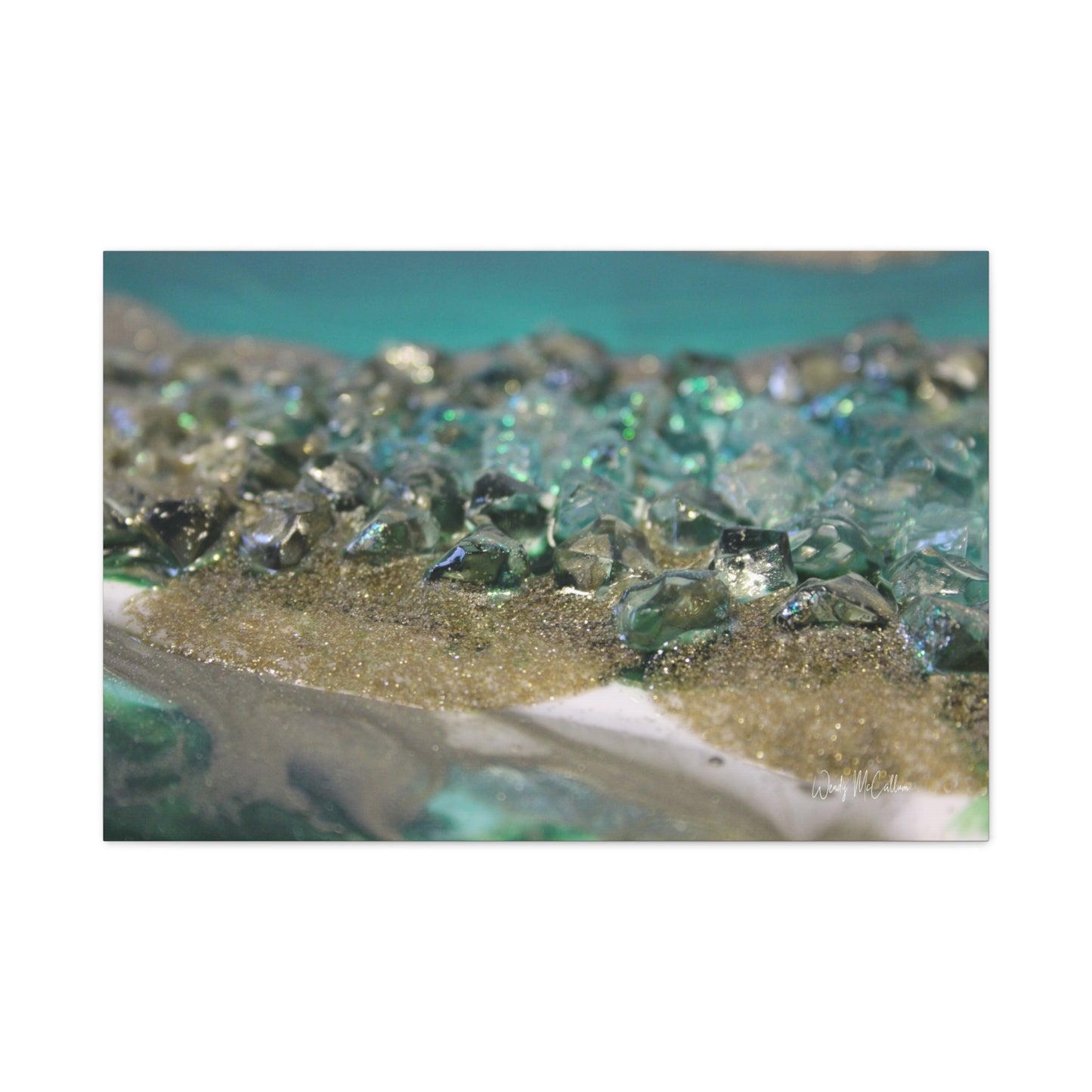 Dioptase Canvas Wall Art - Elegance