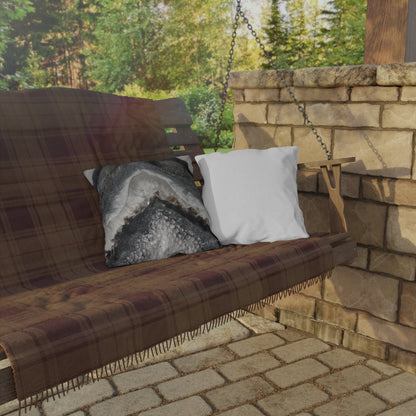 Grey Moonstone Splendour Outdoor Pillow — Patio Cushion
