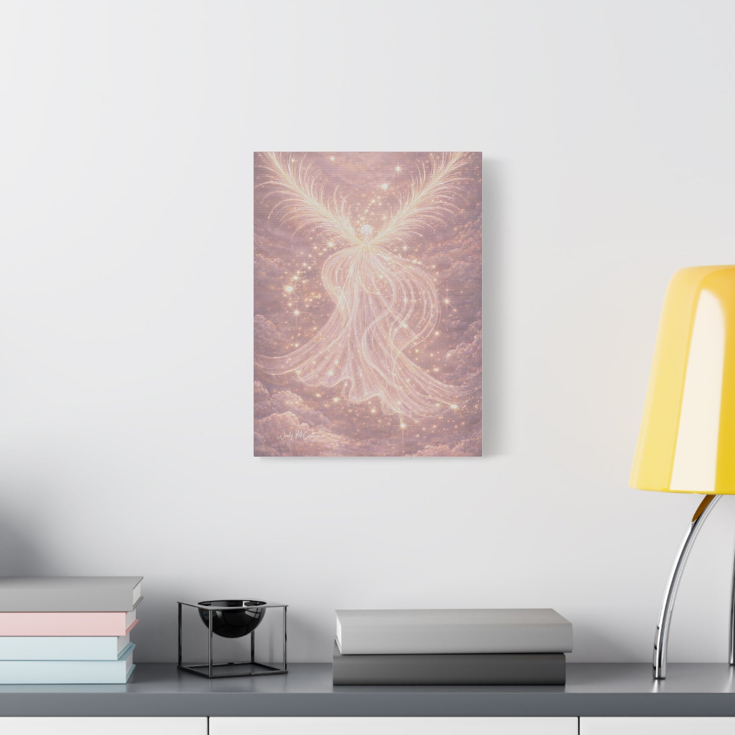 Archangel Chamuel Canvas – Love, Peace & Heart Healing